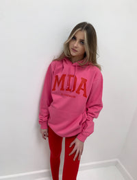 MDA activewear hoodie Candy pink & red